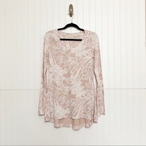 Peruvian Connection XS Pink Floral Tunic